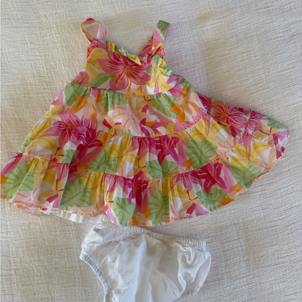 Janie and Jack Bright Baby Girl Dress Set